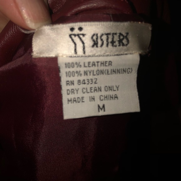 77Asters leather jacket with sweater sleeves - Picture 4 of 5